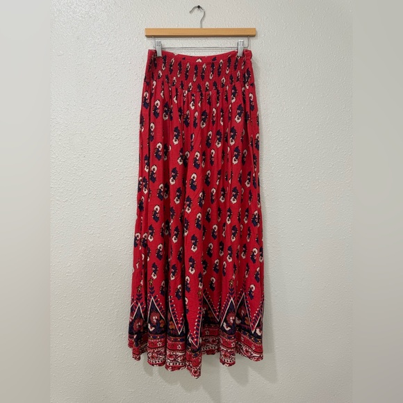 Free People Pink Floral Ultra Wide Leg Pants Size M - Picture 5 of 12